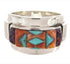 Multicolor Inlay Southwest Silver Ring Size 6-1/4 XS58038